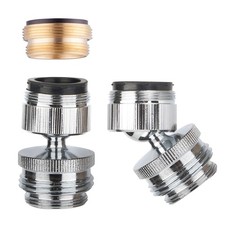 Hibbent Faucet Adapter Kit, Swivel Aerator to 3/4 inch, Chrome