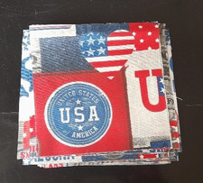 10 Scraps , Patchworkstoffe , 15cm lang  , USA , grau , Rest ,