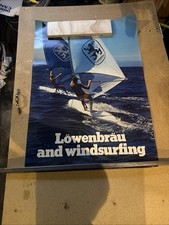 Löwenbräu Windsurfing Beer Poster Bar Decor German Brewery Wall Art