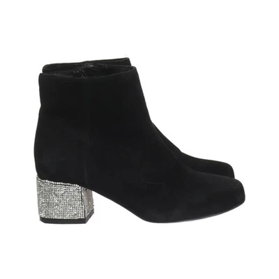 River Island, Stiefeletten, Größe: 36, Schwarz/Silber, Leder, Damen #Ir9 - Bild 1 von 4