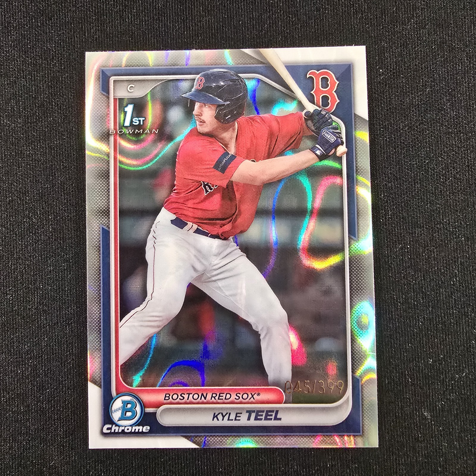 2024 Bowman Chrome 1st Prospects Kyle Teel #BCP-48 Lava Refractor 045/399