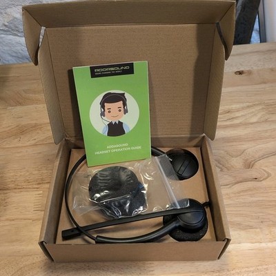 Addasound Crystal SR2732 USB Dual Ear Headset with Noise Cancelling & Microphone