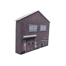 OO Gauge Industrial Factory 1/76 Scale Card Low Relief Easy Build Kit I63