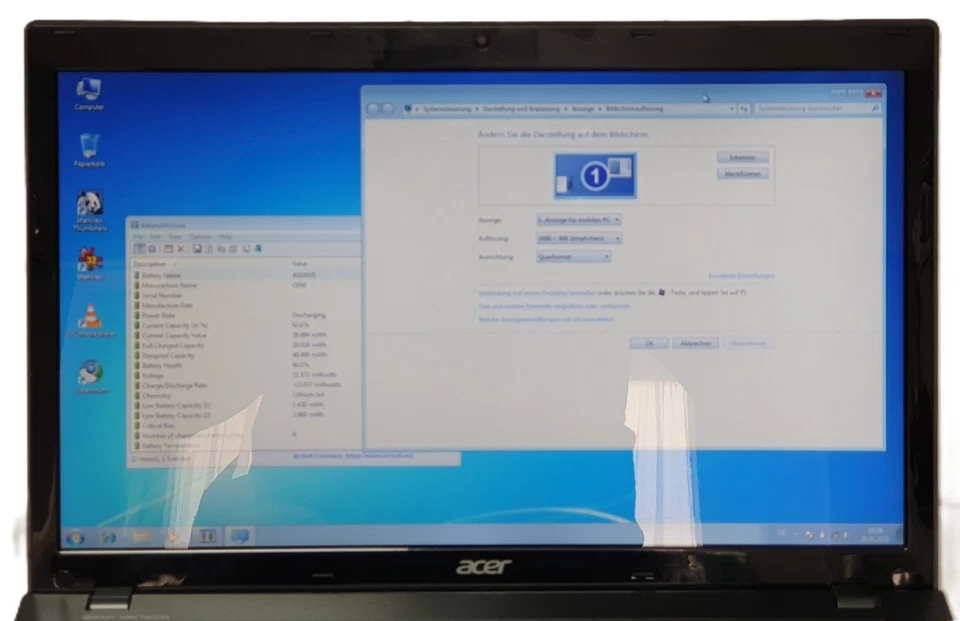 Acer V3-772G  Windows 7 Notebook i5 2,50GHz 16Gb 120G+500GB Laptop 17,3" GT750M - Bild 2 von 4