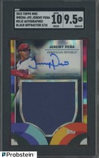 2023 Topps WBC Black Refractor Jeremy Pena Jumbo Patch /10 SGC 9.5 w/ AUTO 10