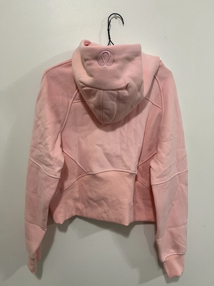 New Lululemon Scuba Oversized Half Zip Hoodie W/Pockets Pink Size 4 - Image 3 of 4