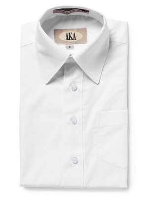 AKA Boy's 2-20 Regualr Fit Short Sleeve Solid Dress Shirt - CLEARANCE