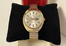 Elgin Uomo Vintage Tono Oro Automatico? Orologio Swiss Made 17 Jewels incabloc