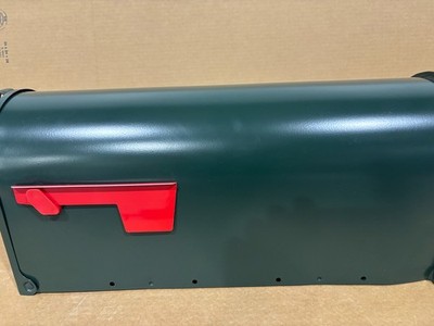 Post Mount Mailbox Elite Green Medium Steel Rust-Resistant 5266143