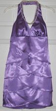Wedding Bridal Prom Women Girl Mini Dress Skirt Padded Bra Top + PEARL NECKLACE
