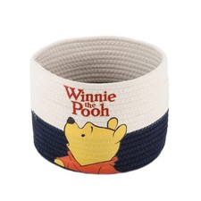 Cotton Rope Basket with Bear-Patterned Cotton Rope Storage Basket Collapsible...