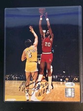 MAURICE LUCAS AUTOGRAPHED PORTLAND TRAIL BLAZERS 8X10 PHOTO JSA COA
