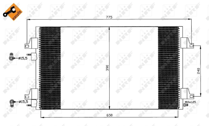 NRF 35760 Condenser, air conditioning for RENAULT - Image 3