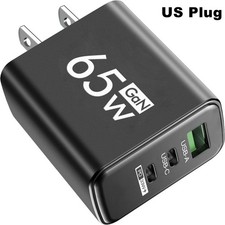 Quick charger 3 ports USB PD type C fast charging adapter US plug universal