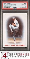 1986 TOPPS #96 JIM CLANCY BLUE JAYS LEADERS PSA 10