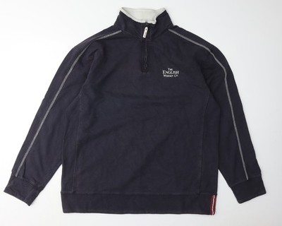 Front Row Herren Sweatshirt blau 1/4 Reißverschluss XL