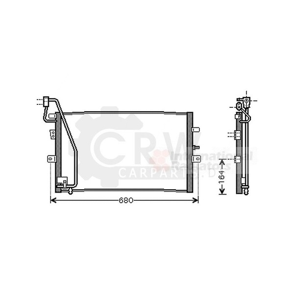 Kondensator Klimaanlage FüR Saab 9-5 Kombi 2.0 T 2.3-image