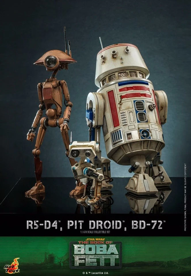 Набор фигурок R5-D4 Pit Droid BD-72 Hot Toys TMS086 STAR WARS Book of Boba Fett 1/6 - Изображение 2 из 4