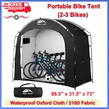 Storage Tent Shed Outdoor Waterproof Bicycle Cover Shelter For Bike Lawn Mower