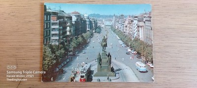 Postcard Prague Prague Wenceslas Square 15.07.1966 gel_105