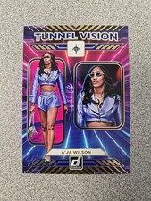 2025 Donruss WNBA #13 A'JA WILSON Tunnel Vision Blue Press Proof