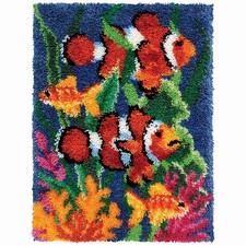 Herrschners  Coral Reef Latch Hook Kit