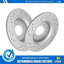 280mm Rear Brake Disc Rotors For 2006-12 Ford Fusion Lincoln Mkz Zephyr Mazda 6