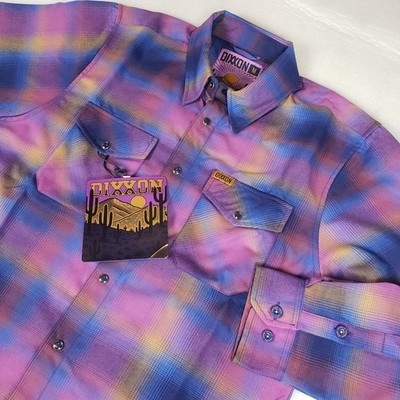 NWT DIXXON Men's Medium Desert Mornings Flannel Shirt 