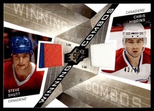 2008-09 SPx Winning Combos Steve Shutt/Chris Higgins /99 Montreal Canadiens