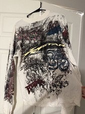 Hellstar Graffiti Long Sleeve White Size Xs
