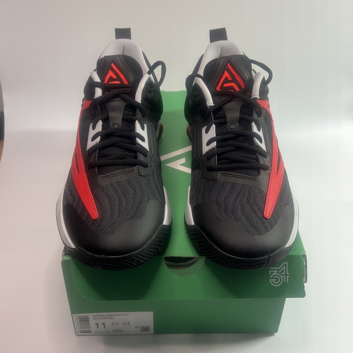 Nike Giannis Immortality 3 Men\'s Size 11.5 Black University Red DZ7533-004 Amazon.com: NIKE Giannis Immortality 3 (DZ7533-004, negro  main image 2