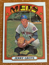 1972 Topps SEMI-HIGH #655 JERRY GROTE NEW YORK METS