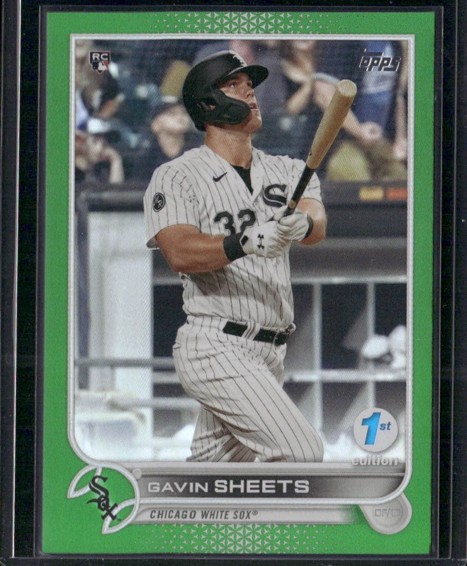 2022 Topps 1st Edition #12 Gavin Sheets Green Foil #/150