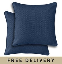 Image of Chester Herringbone Pattern Pair of Cushion Covers - 43x43cm - Cases Only