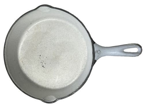 Vollrath Vintage Enameled Cast Iron No.8 Skillet SKYBLUE Frying Pan 11