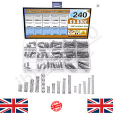 240pcs 15 Sizes Compression Springs Assortment Kit, Mini Stainless Steel Springs