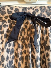 Victoria&rsquo;s Secret Soft Leopard Wide Band Ribbon Drawstring Jogger Pants EUC XS