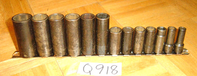 MATCO TOOLS 13 PIECE 3/8 DRIVE METRIC DEEP IMPACT SOCKET SET 6 POINT 