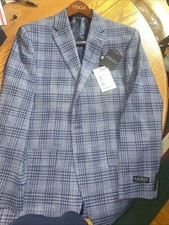 Lauren Ralph Lauren Blue Plaid Ultraflex Lexington Sport Coat NWT Sz 42R 295