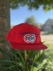 Sportsman Red Snapback Hat Brown County COOP Patch Logo Adjustable One Size — photo 4