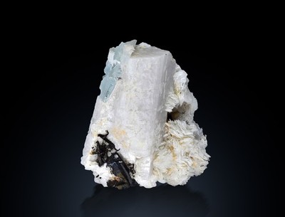 Aquamarine with Schorl, Albite & Microcline 204g   Natural Mineral Specimen 