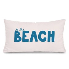 Beach 12x20 Pillow Cover,Blue Coastal Bedroom Outdoor Home Decor