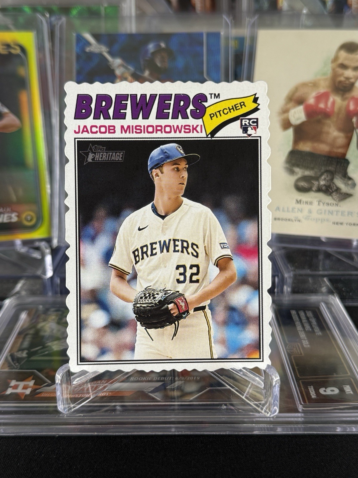 2026 Topps Heritage #144 Jacob Misiorowski RC Deckle Edge SP PR/190