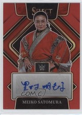 2022 Panini Select WWE Signatures Red Prizm 62/99 Meiko Satomura Auto 06mc