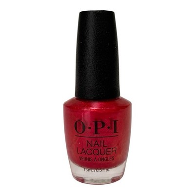 OPI Metallic Nail Lacquer Polish, Cyber Cherry On Top #NLF014 0.5 oz 15 mL New