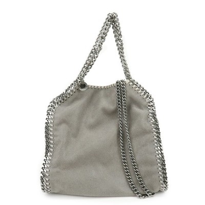 STELLA MCCARTNEY Falabella Faux Leather 2Way Bag Grey 371223 Authentic Used F/S