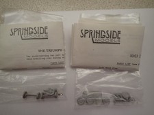 Parts from 2 x Springside 4mm Scale Car Kits Triumph Herald & Rover 200 Spares