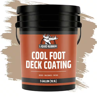 #ad Cool Foot Deck Coating 5 Gal. Heat Reducing Pool Deck Paint Reduces Surface Te $363.94