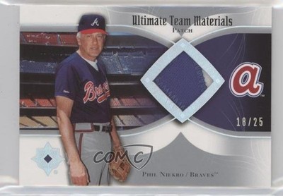2007 Ultimate Collection Team Materials 18/25 Phil Niekro #UTM-PN Patch HOF 12xz