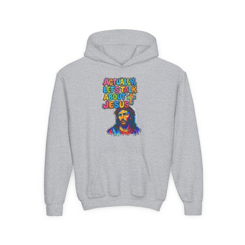 Christian Religious Youth Hoodie, Jesus Christ Faith Sweatshirt, Religious Gift - Picture 8 of 33